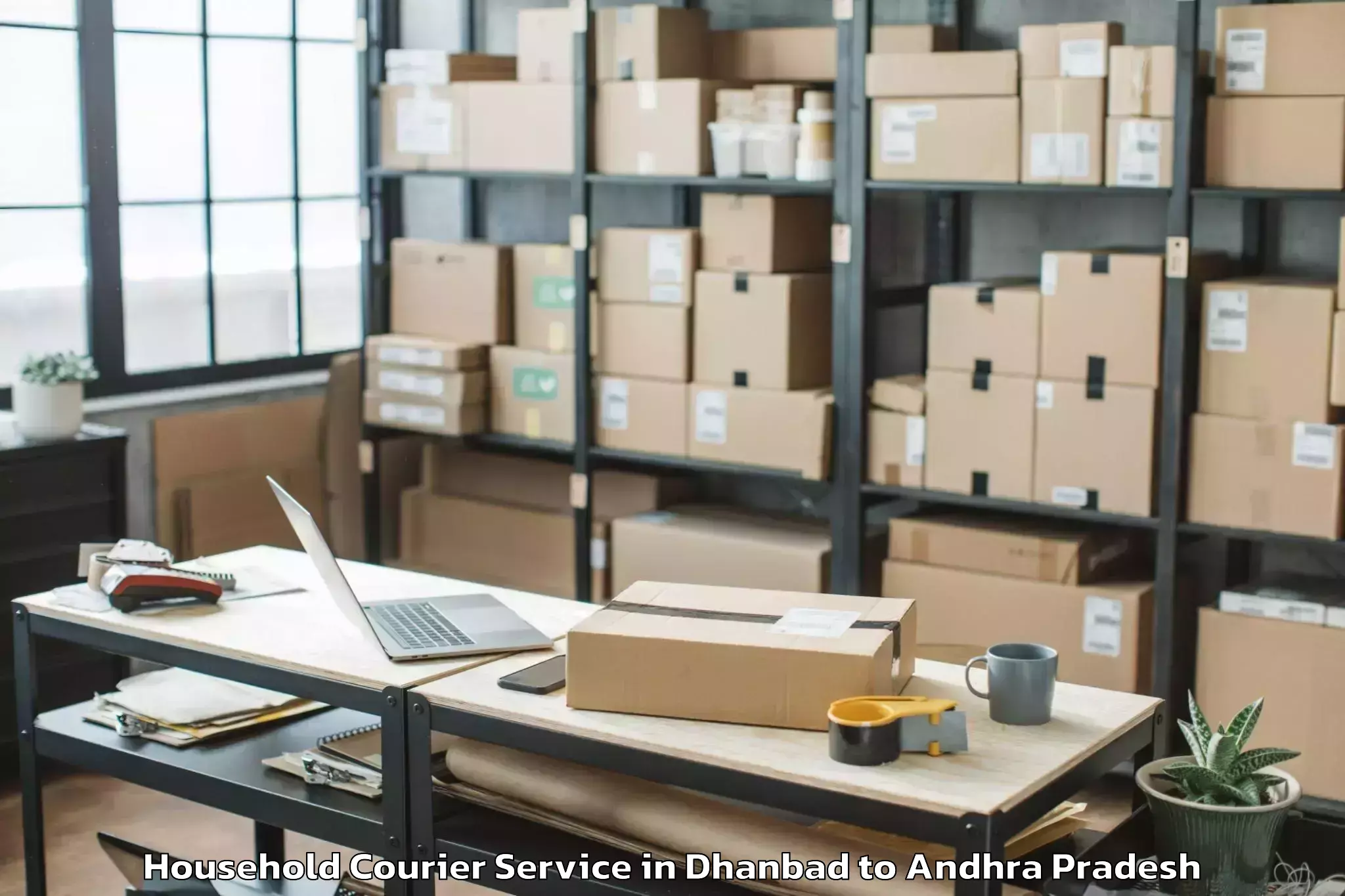 Affordable Dhanbad to Samalkot Household Courier